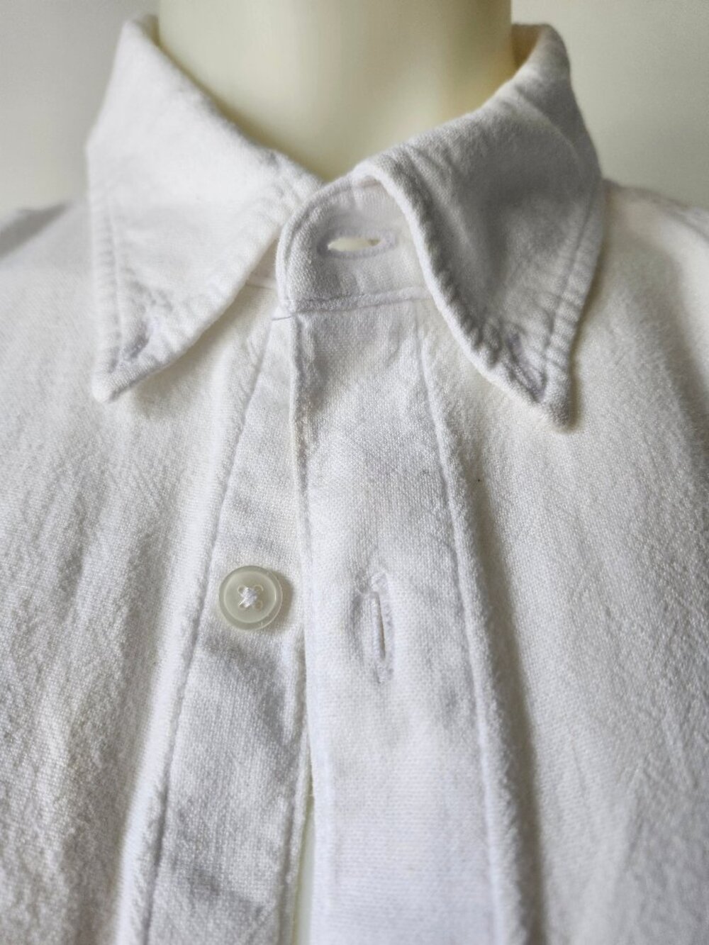 Abercrombie & Fitch A&F Summer Linen White Short Sleeve Button Up Shirt